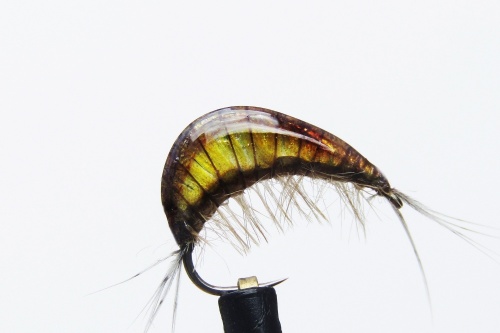 Gaga Gammarus Pale Yellow #16 Shrimp Fishing Fly Also Called Scud Fly